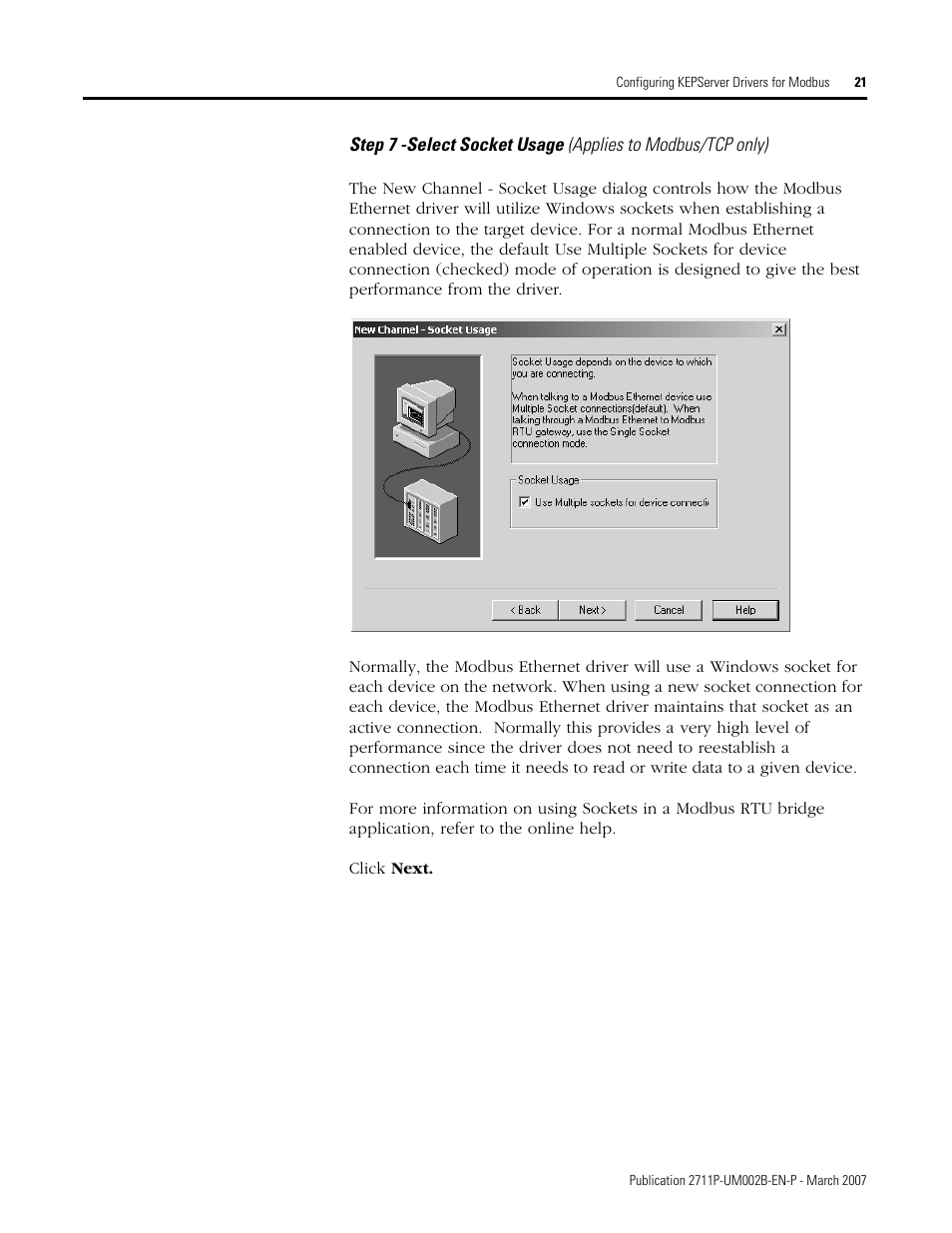 Rockwell Automation 2711P Creating Modbus Applications User Manual | Page 21 / 92