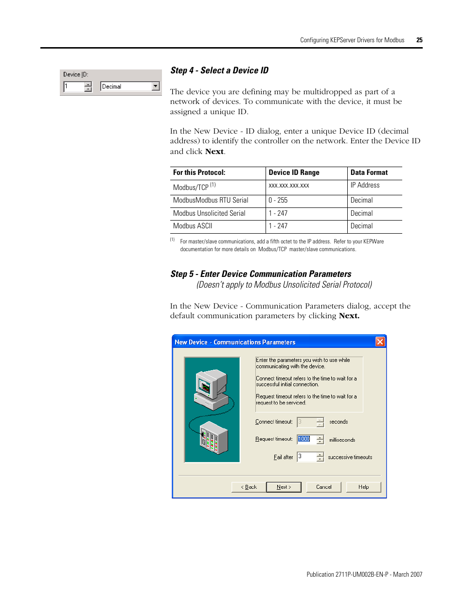 Rockwell Automation 2711P Creating Modbus Applications User Manual | Page 25 / 92