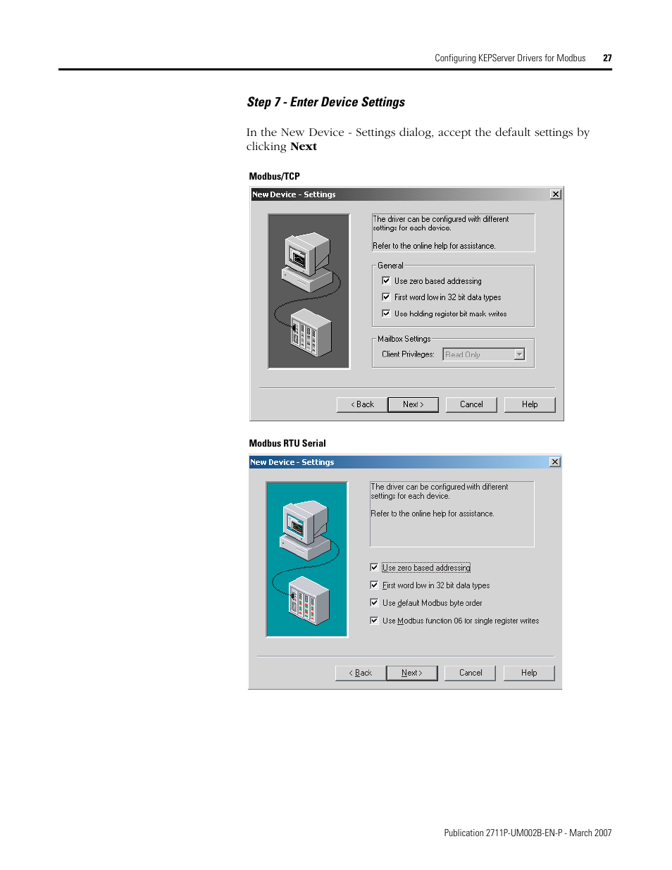 Rockwell Automation 2711P Creating Modbus Applications User Manual | Page 27 / 92