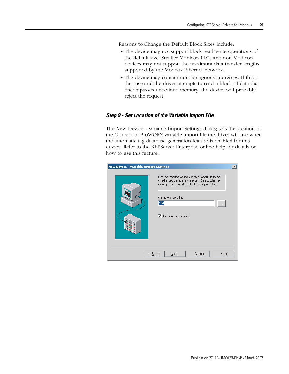 Rockwell Automation 2711P Creating Modbus Applications User Manual | Page 29 / 92