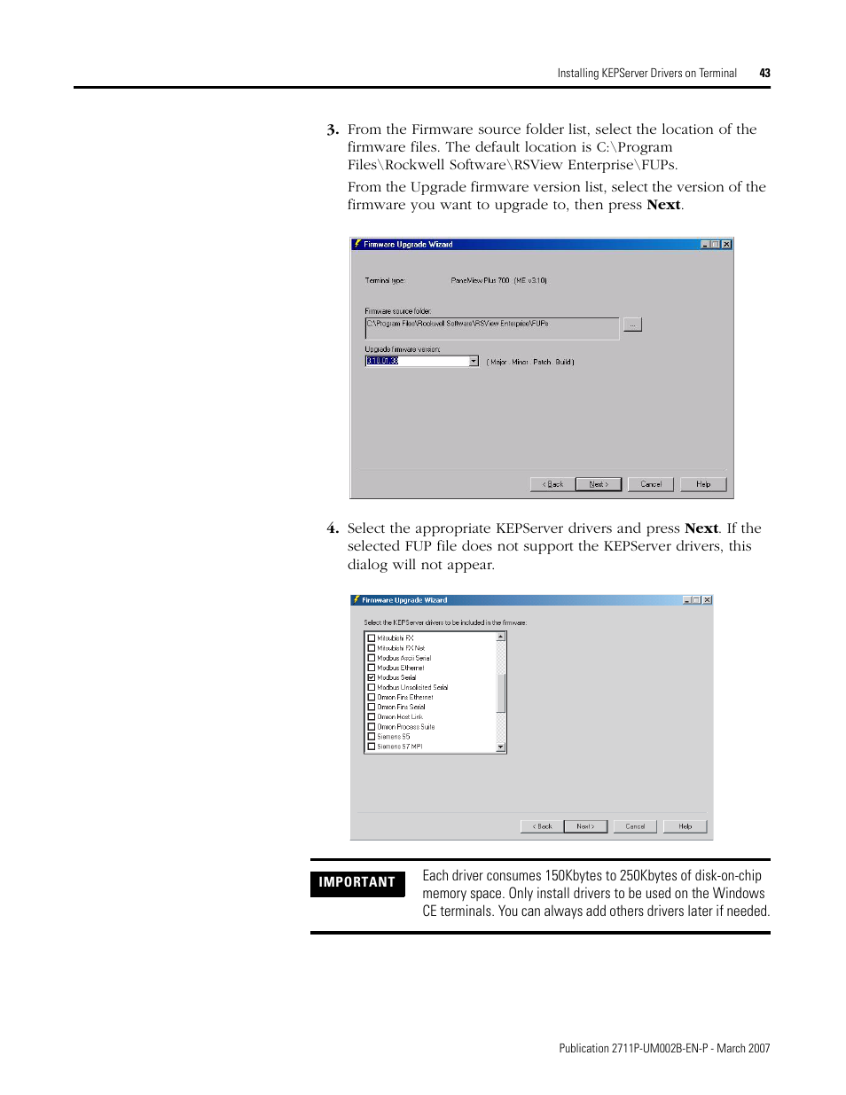 Rockwell Automation 2711P Creating Modbus Applications User Manual | Page 43 / 92