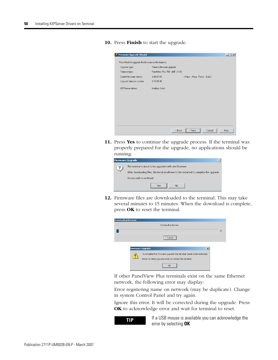 Rockwell Automation 2711P Creating Modbus Applications User Manual | Page 50 / 92