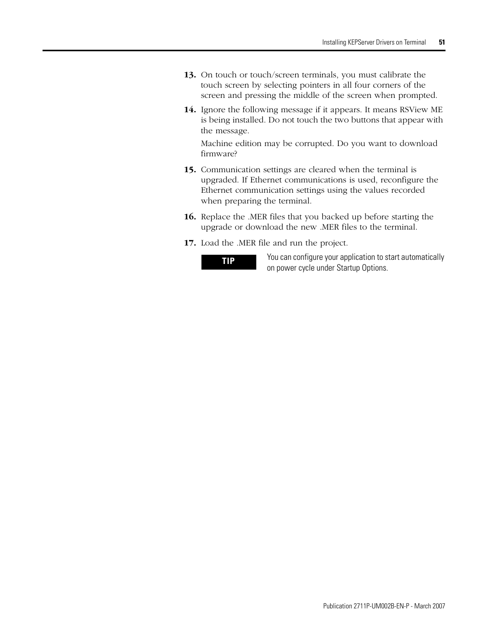 Rockwell Automation 2711P Creating Modbus Applications User Manual | Page 51 / 92