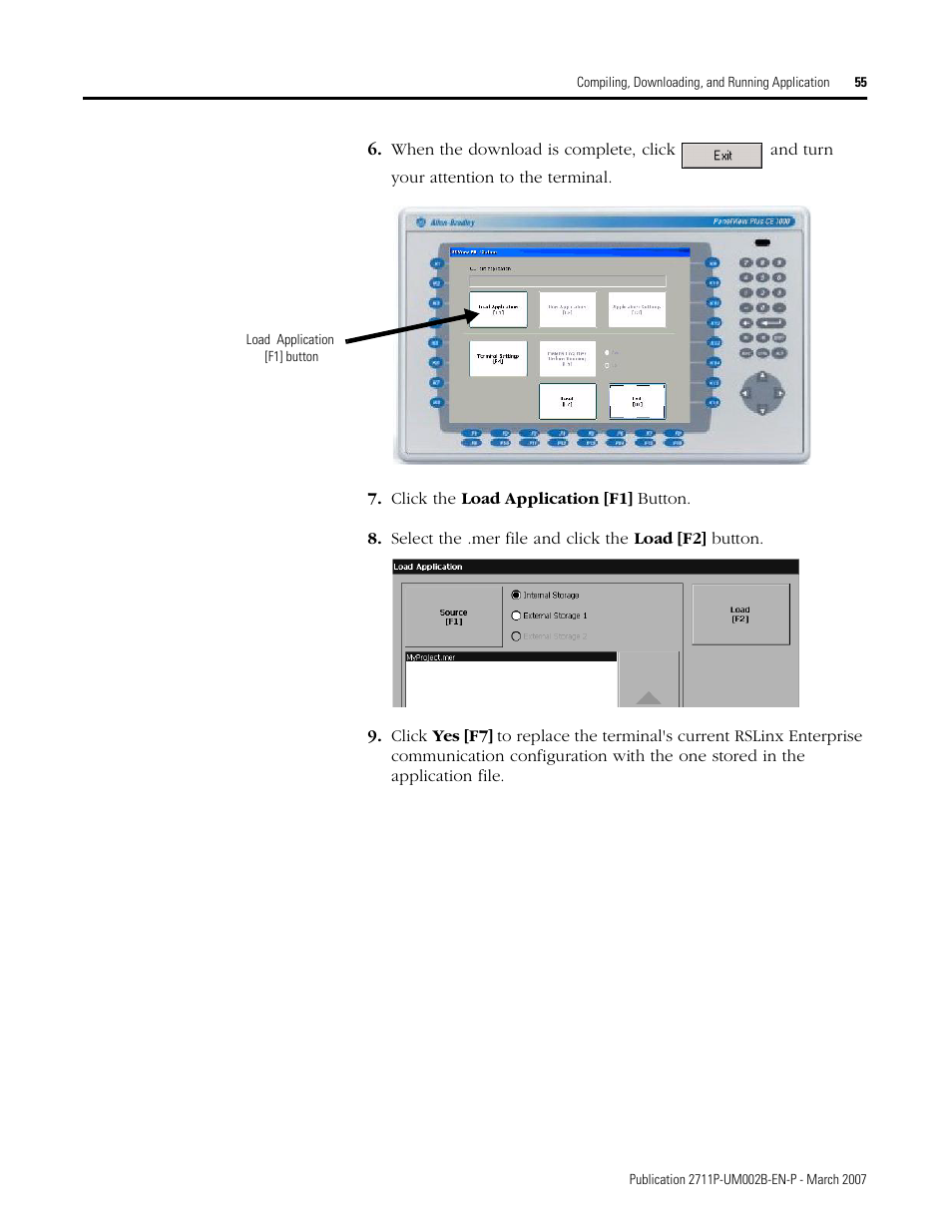 Rockwell Automation 2711P Creating Modbus Applications User Manual | Page 55 / 92