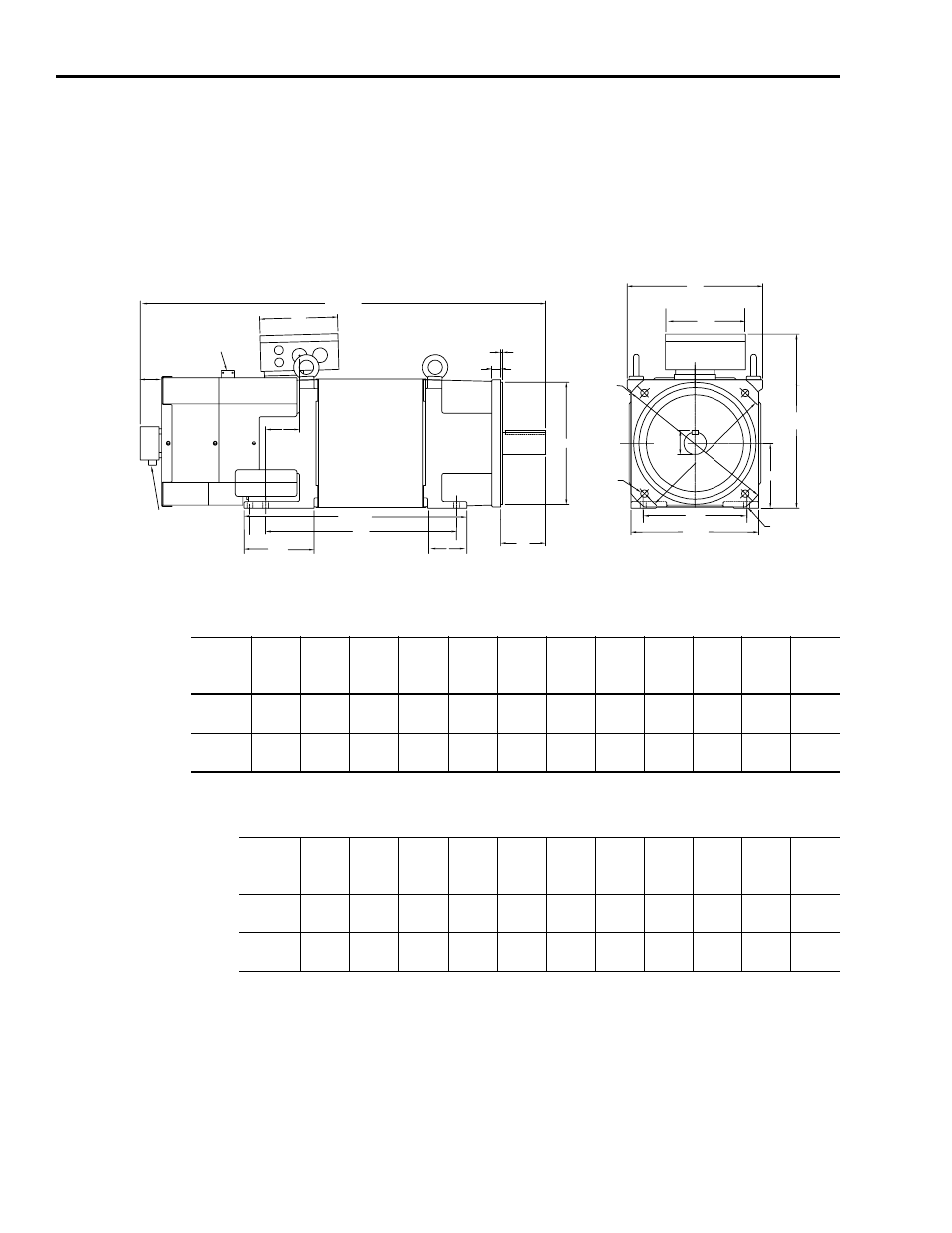 8720sm-030s4 and -037s4 dimensions | Rockwell Automation 8720SM High Performance AC Induction Motors User Manual | Page 22 / 28