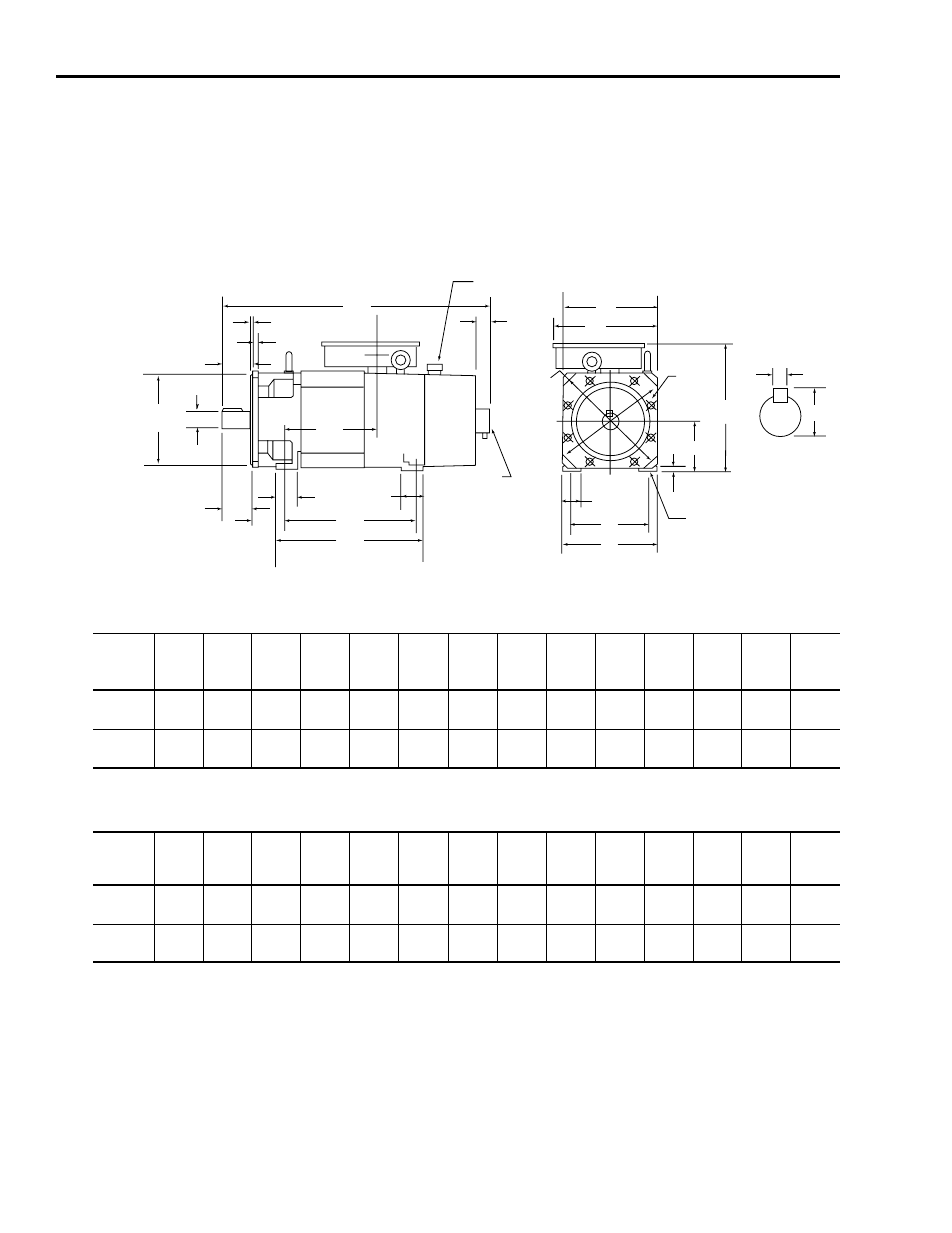 8720sm-075s6 and -093s6 dimensions | Rockwell Automation 8720SM High Performance AC Induction Motors User Manual | Page 24 / 28