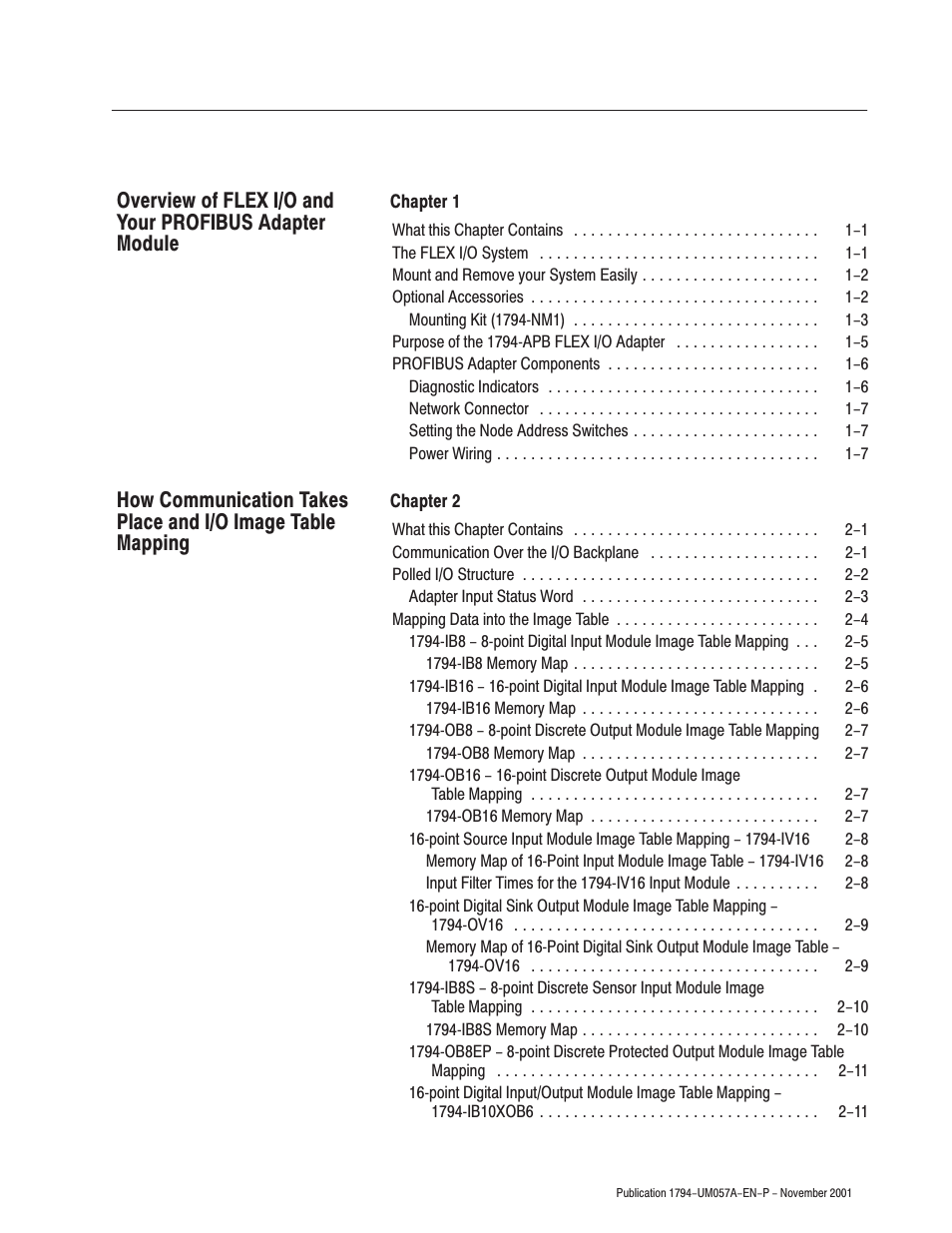 Rockwell Automation 1794-APB/B FLEX I/O PROFIBUS Adapter Module User Manual User Manual | Page 9 / 124