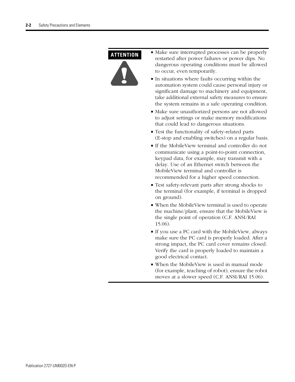 Rockwell Automation 2727-G7P20D3Q7 MobileView G750 Guard Machine Terminal User Manual | Page 20 / 124