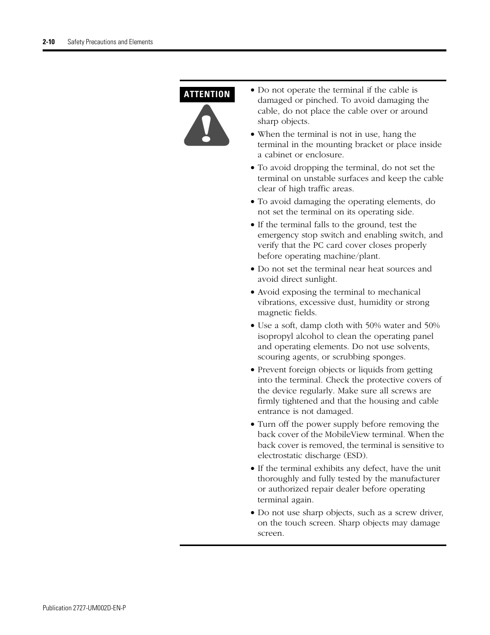 Rockwell Automation 2727-G7P20D3Q7 MobileView G750 Guard Machine Terminal User Manual | Page 28 / 124