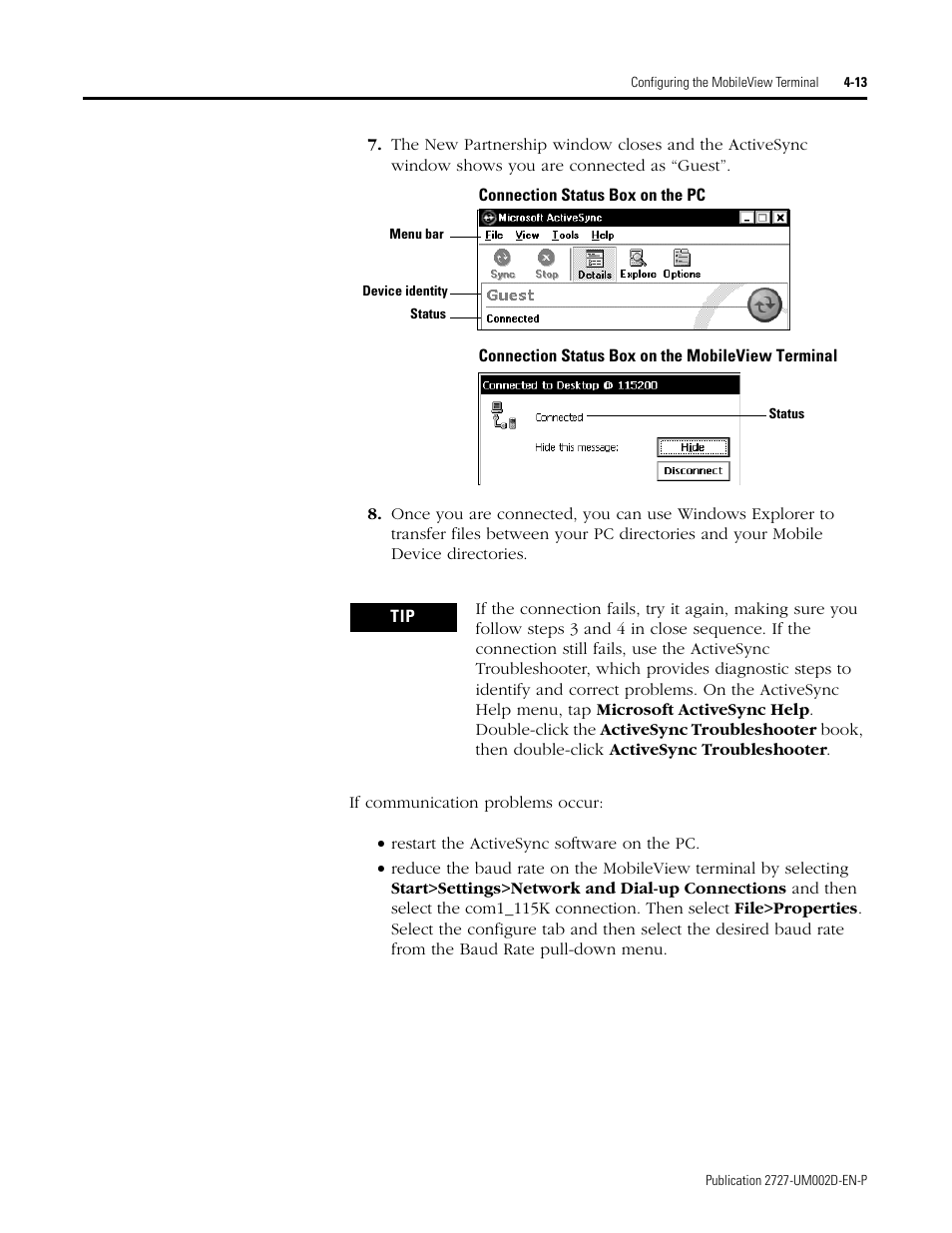 Rockwell Automation 2727-G7P20D3Q7 MobileView G750 Guard Machine Terminal User Manual | Page 57 / 124