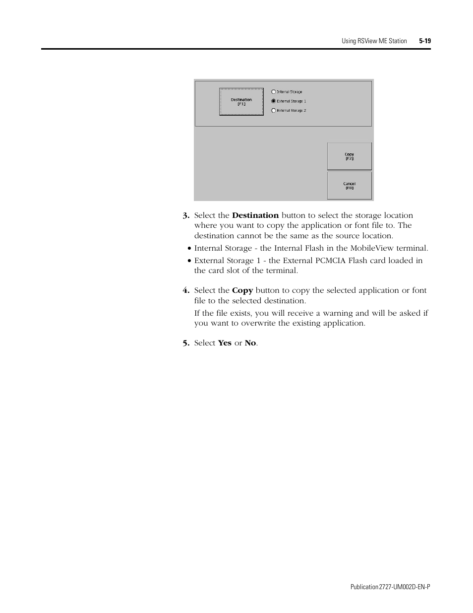 Rockwell Automation 2727-G7P20D3Q7 MobileView G750 Guard Machine Terminal User Manual | Page 79 / 124
