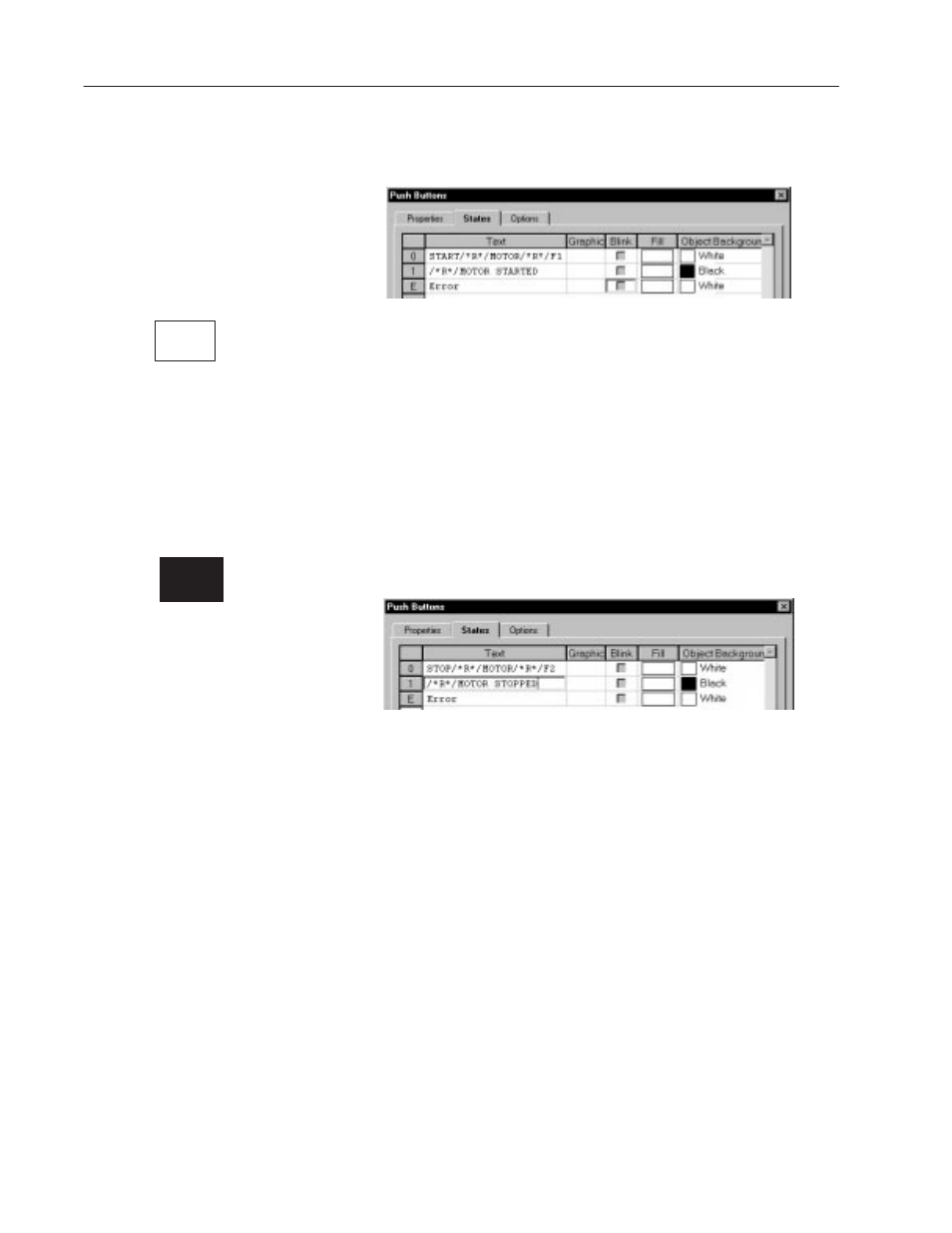Creating the motor status screen | Rockwell Automation 2711 PanelBuilder Software Getting Started User Manual | Page 44 / 110