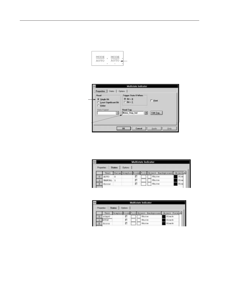 Creating the motor status screen | Rockwell Automation 2711 PanelBuilder Software Getting Started User Manual | Page 56 / 110