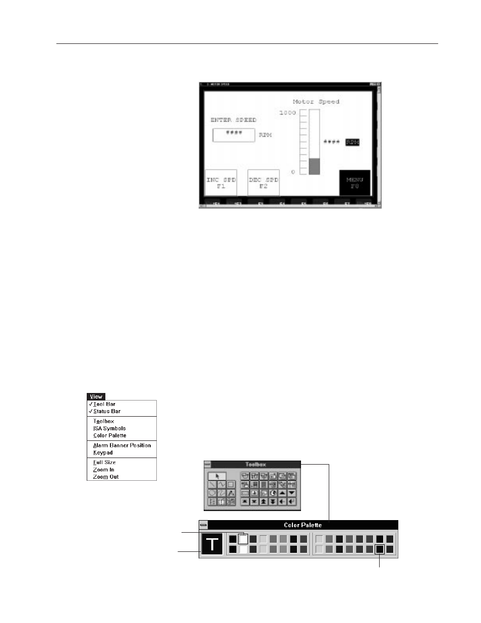 Creating the motor speed screen | Rockwell Automation 2711 PanelBuilder Software Getting Started User Manual | Page 59 / 110