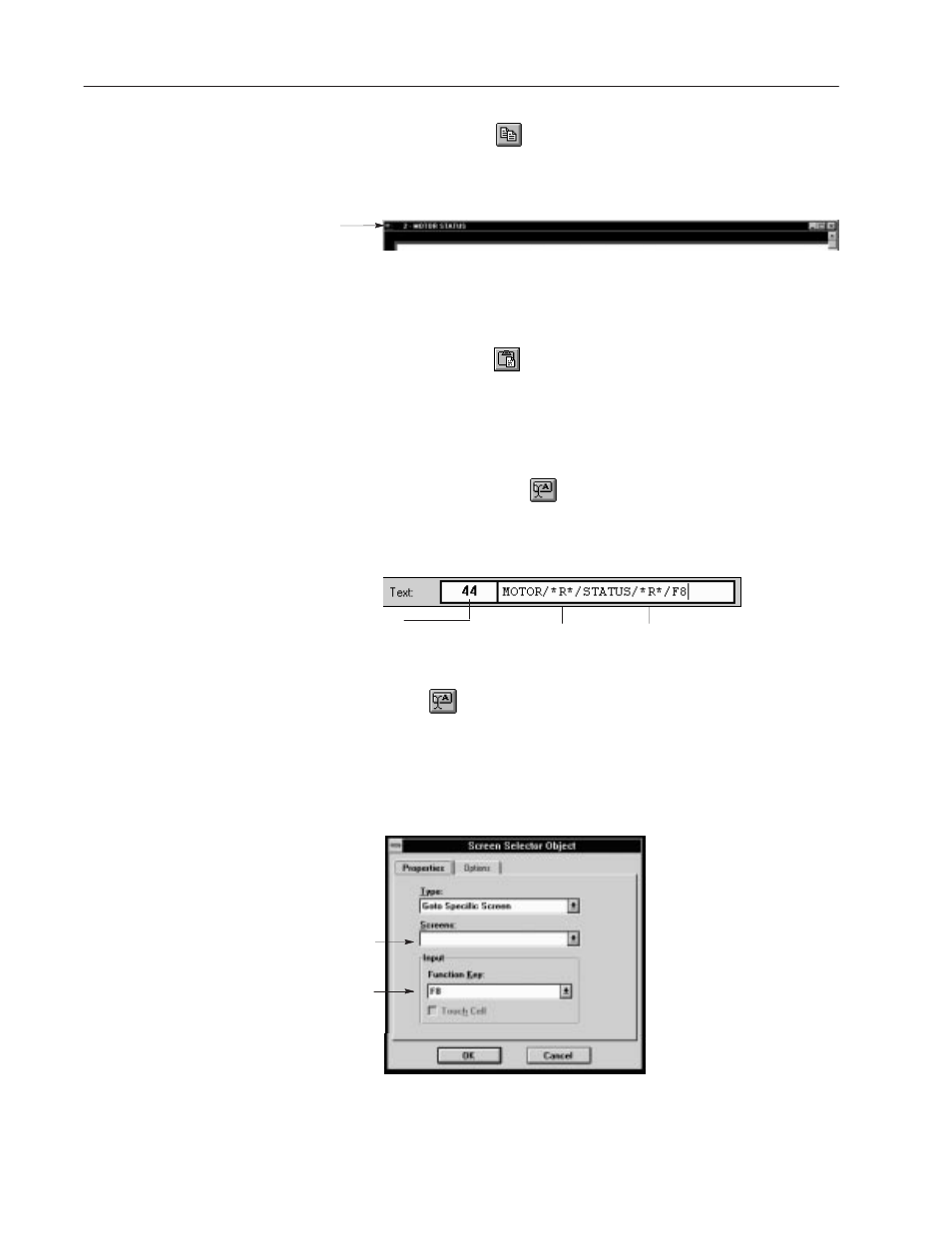 Creating the motor speed screen | Rockwell Automation 2711 PanelBuilder Software Getting Started User Manual | Page 64 / 110