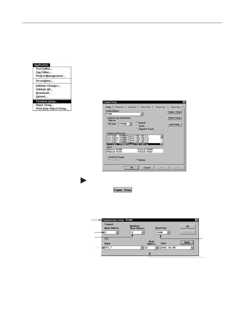 Defining dh-485 communication settings | Rockwell Automation 2711 PanelBuilder Software Getting Started User Manual | Page 81 / 110