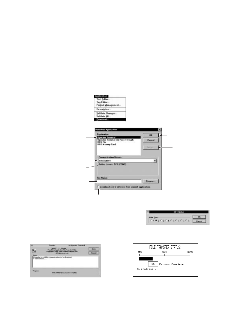 Downloading the application | Rockwell Automation 2711 PanelBuilder Software Getting Started User Manual | Page 91 / 110