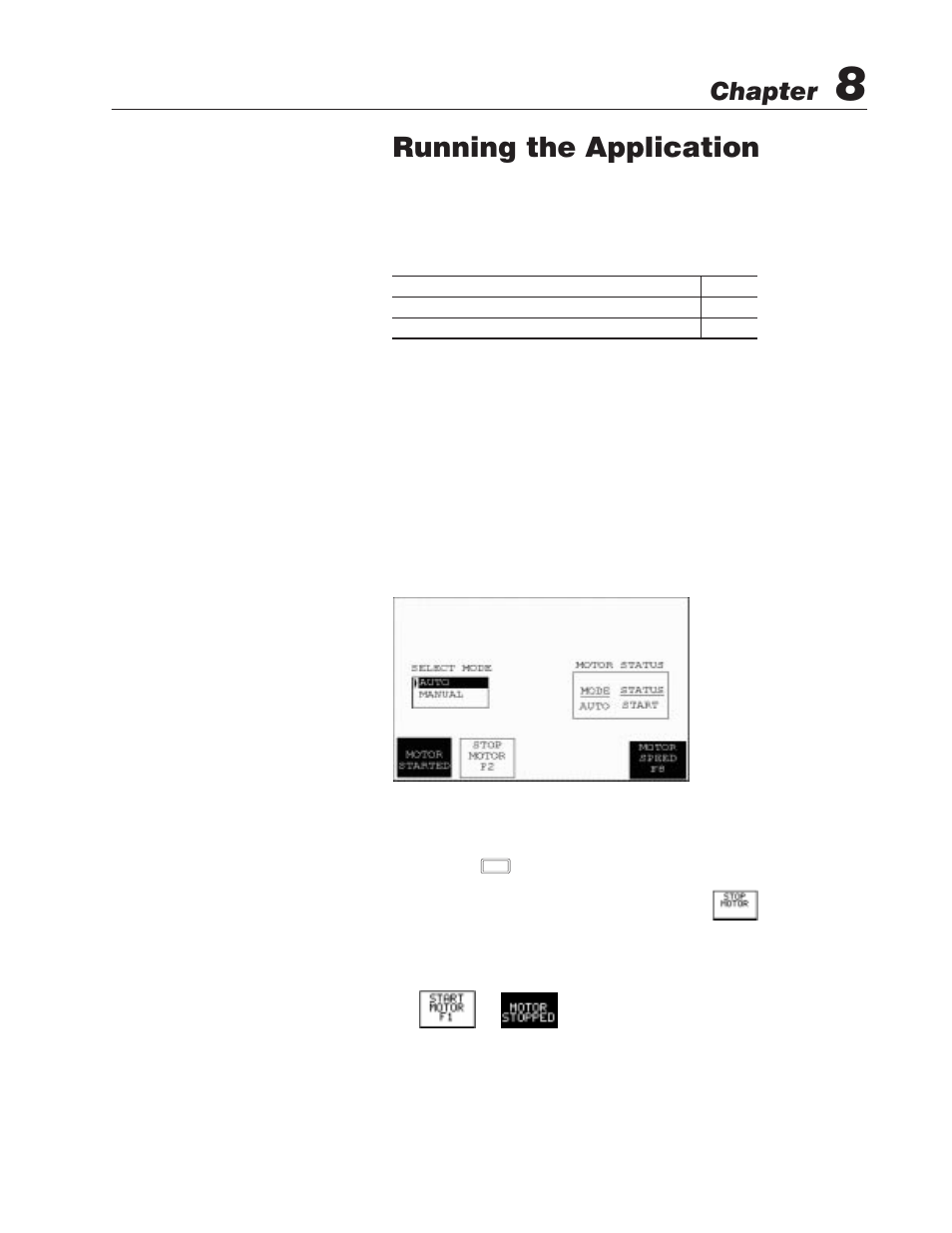 8 - running the application, Chapter objectives, Running the motor in auto mode | Running the application, Chapter | Rockwell Automation 2711 PanelBuilder Software Getting Started User Manual | Page 94 / 110