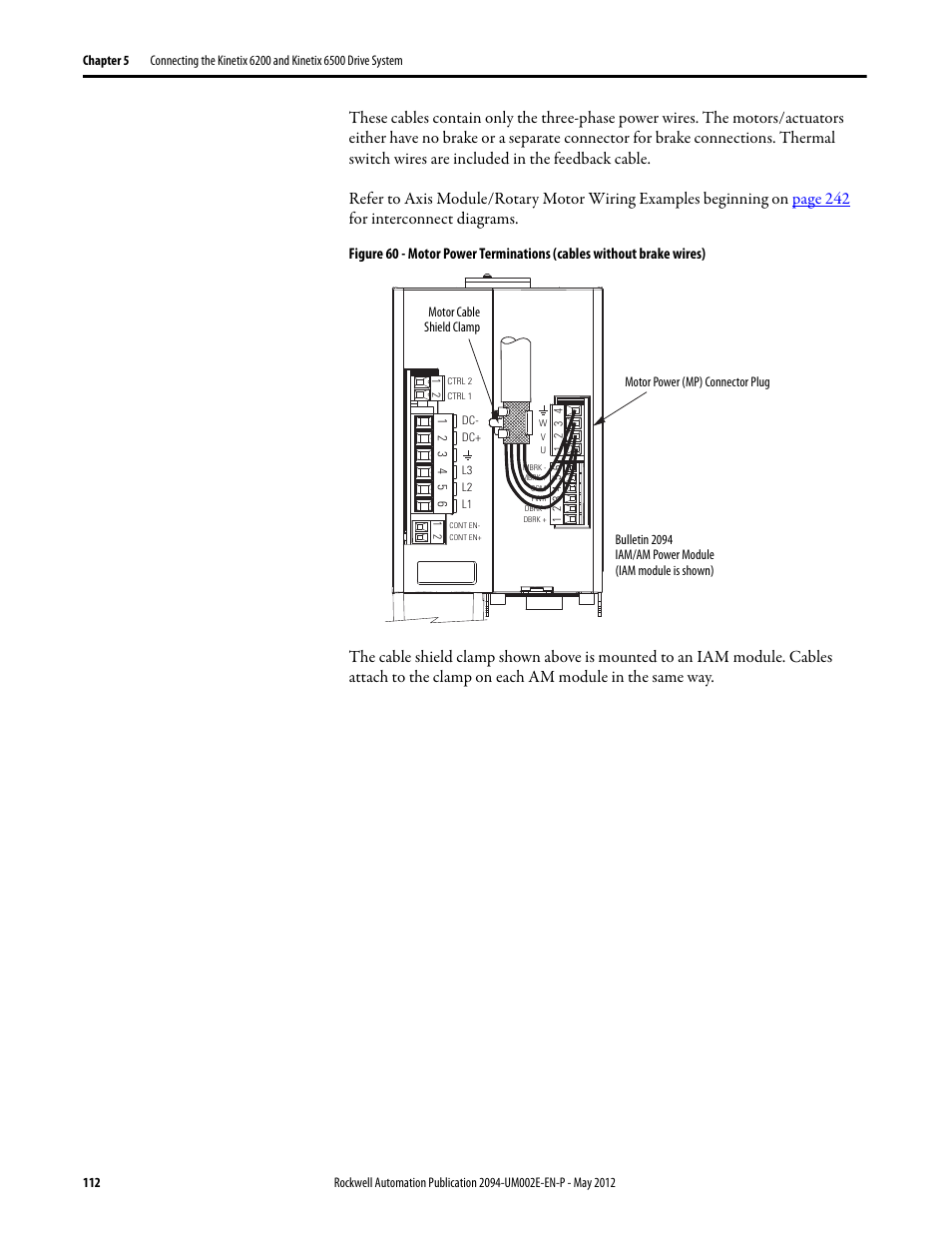 Rockwell Automation 2094-EN02D-M01-Sx Kinetix 6200 and Kinetix 6500 Modular Multi-axis Servo Drives User Manual User Manual | Page 112 / 290