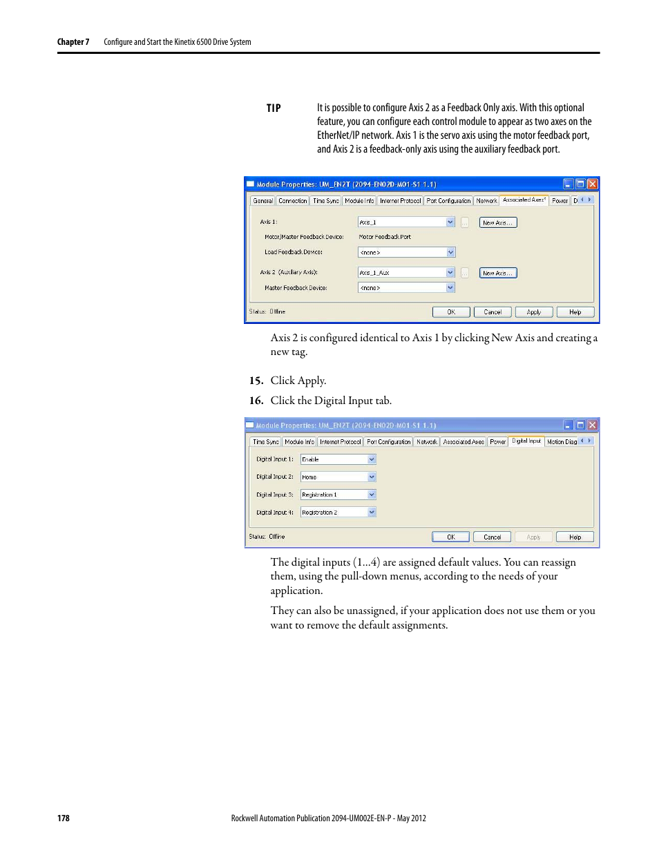 Rockwell Automation 2094-EN02D-M01-Sx Kinetix 6200 and Kinetix 6500 Modular Multi-axis Servo Drives User Manual User Manual | Page 178 / 290