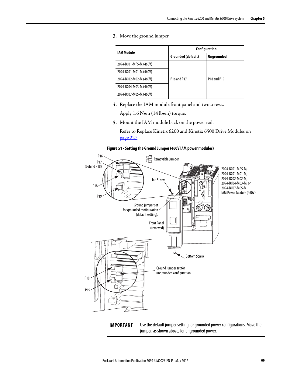 Rockwell Automation 2094-EN02D-M01-Sx Kinetix 6200 and Kinetix 6500 Modular Multi-axis Servo Drives User Manual User Manual | Page 99 / 290
