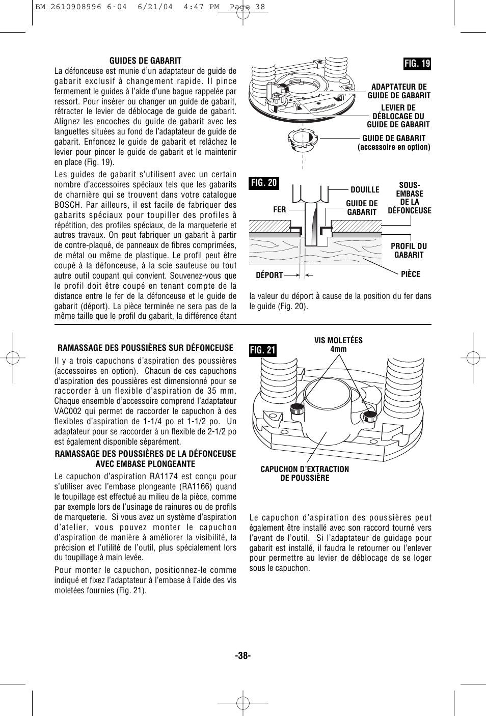 Bosch 1617EVSPK User Manual | Page 38 / 68