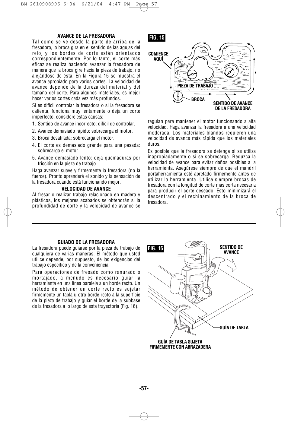 Bosch 1617EVSPK User Manual | Page 57 / 68