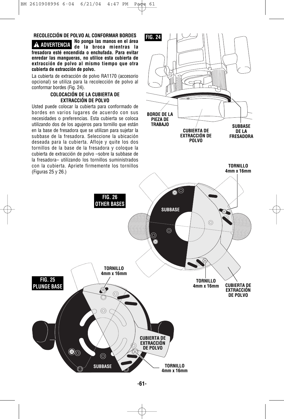 Bosch 1617EVSPK User Manual | Page 61 / 68