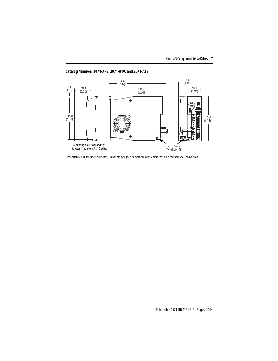 Rockwell Automation 2071-Axx Kinetix 3 Component Servo Drive User Manual | Page 7 / 20