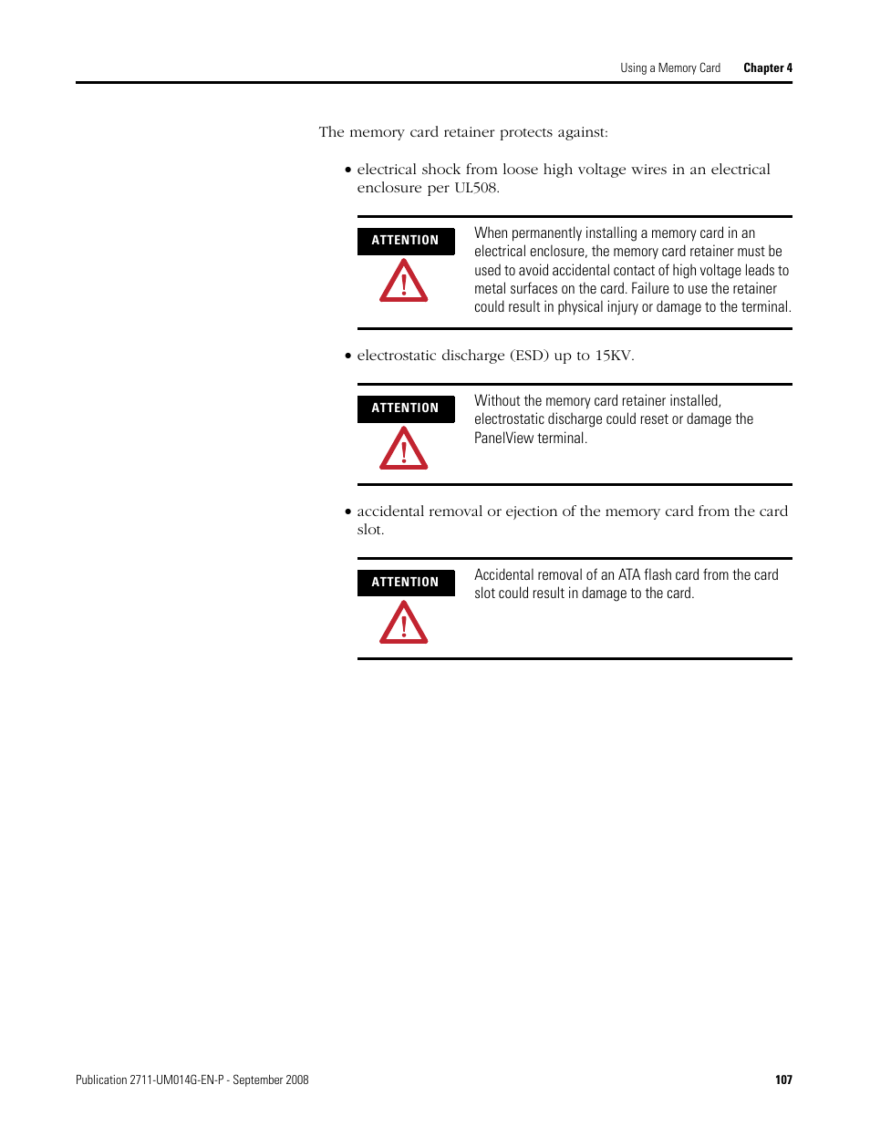 Rockwell Automation 2711 Standard PanelView Operator Terminal User Manual User Manual | Page 107 / 292