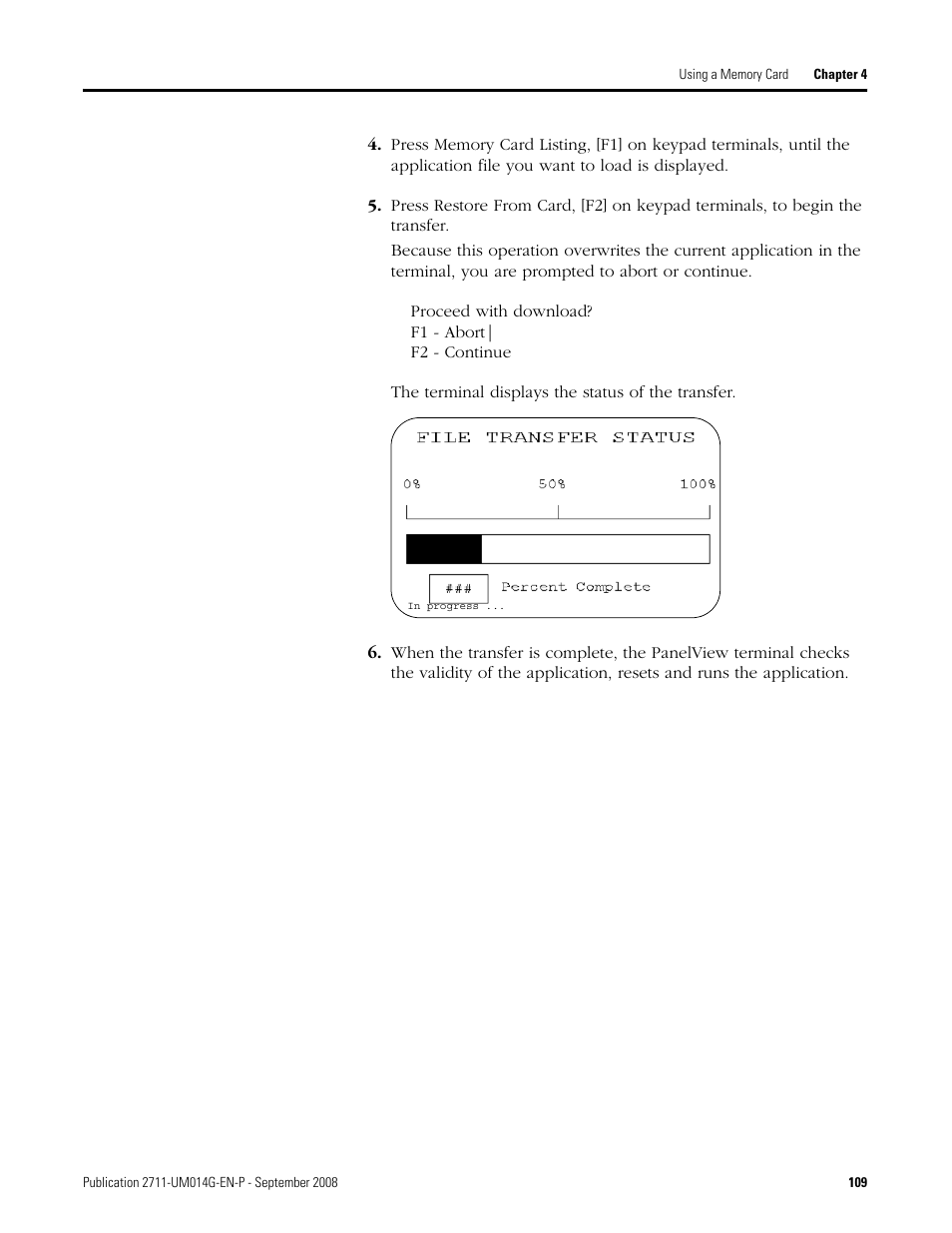 Rockwell Automation 2711 Standard PanelView Operator Terminal User Manual User Manual | Page 109 / 292