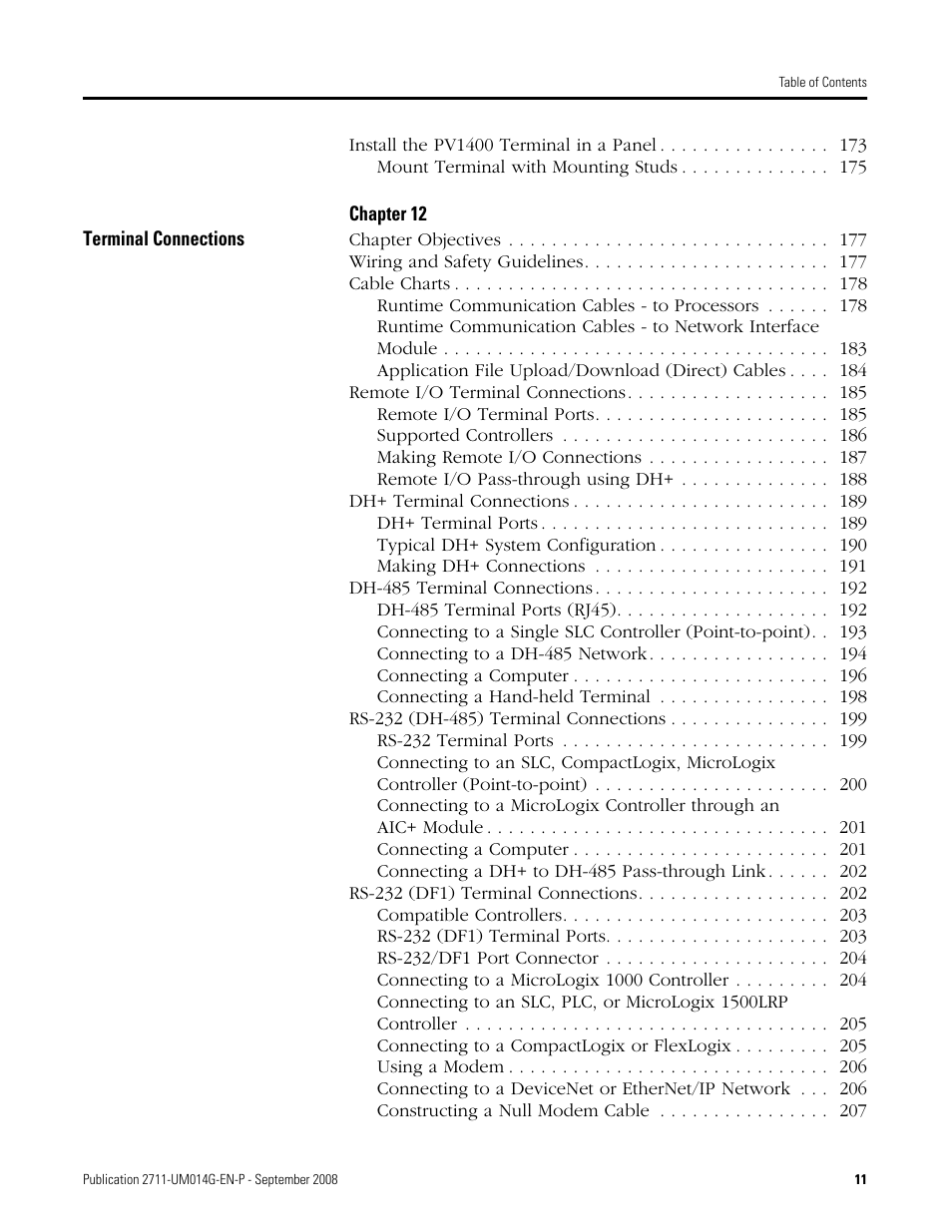 Rockwell Automation 2711 Standard PanelView Operator Terminal User Manual User Manual | Page 11 / 292