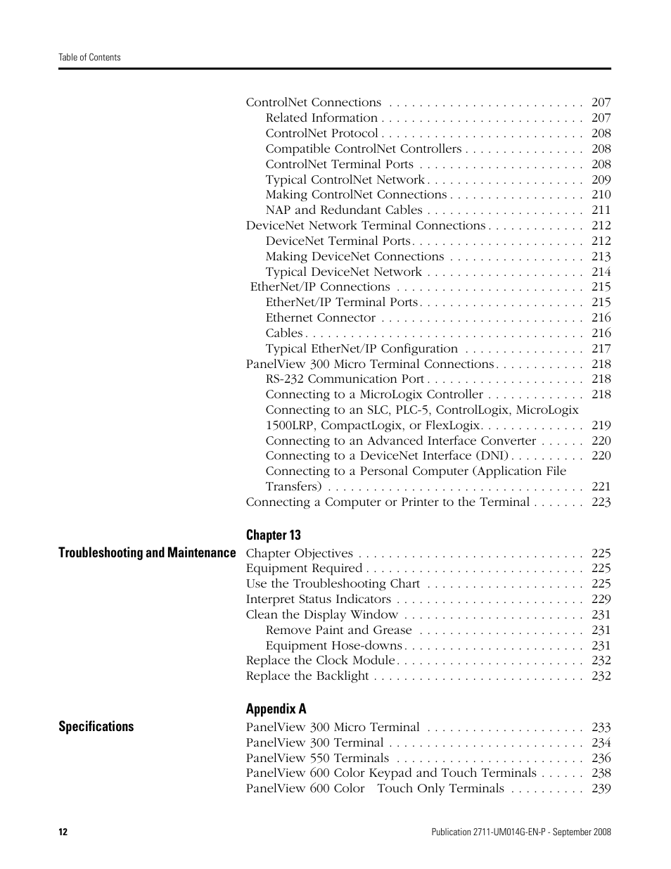 Rockwell Automation 2711 Standard PanelView Operator Terminal User Manual User Manual | Page 12 / 292