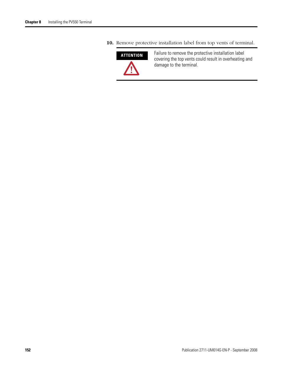 Rockwell Automation 2711 Standard PanelView Operator Terminal User Manual User Manual | Page 152 / 292