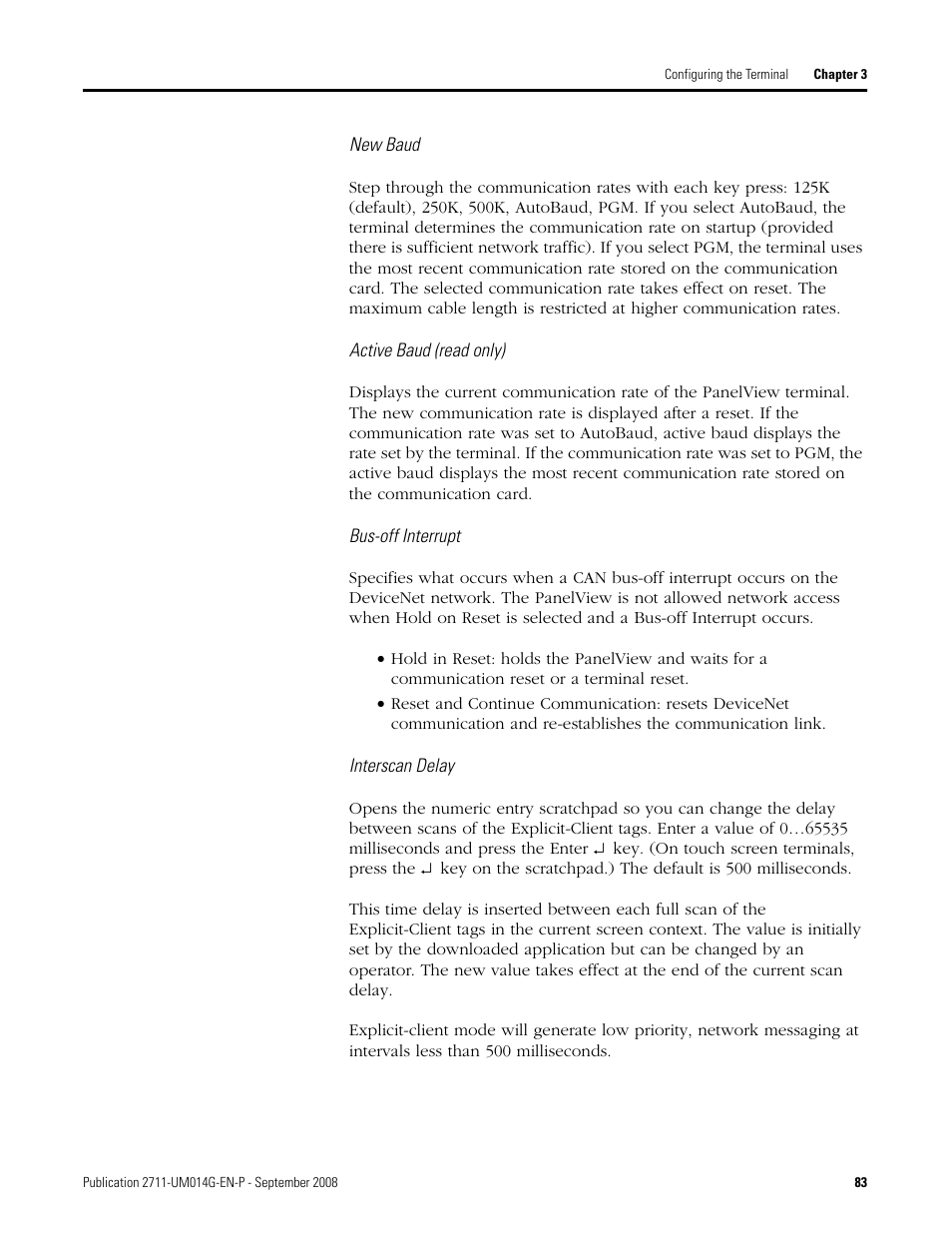 Rockwell Automation 2711 Standard PanelView Operator Terminal User Manual User Manual | Page 83 / 292