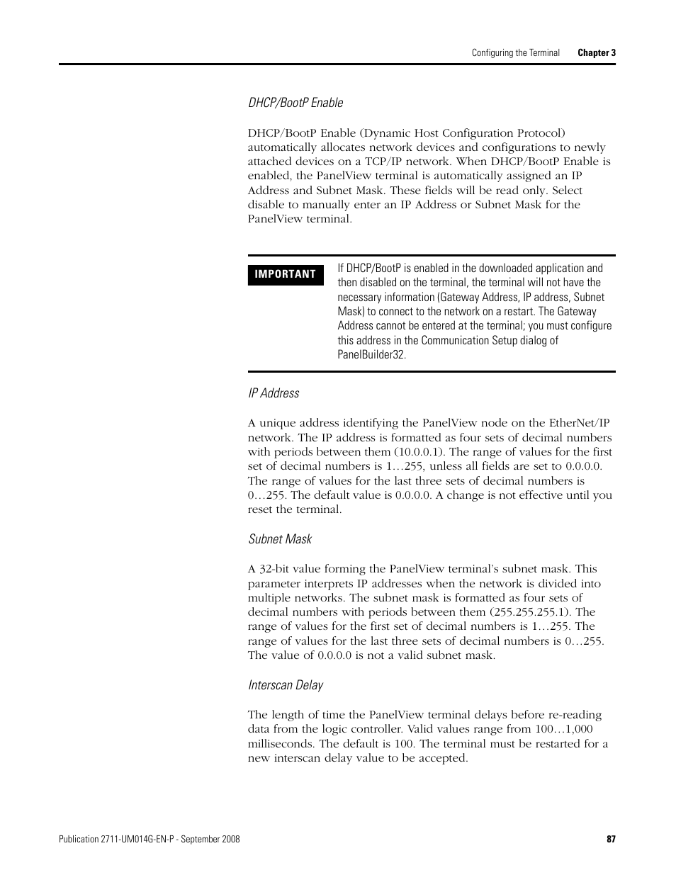 Rockwell Automation 2711 Standard PanelView Operator Terminal User Manual User Manual | Page 87 / 292