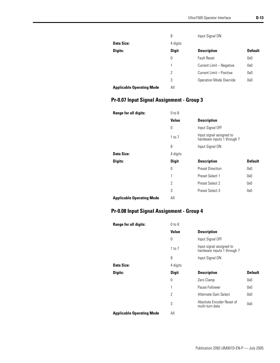 Rockwell Automation 2092-DAx Ultra1500 User Manual User Manual | Page 177 / 204