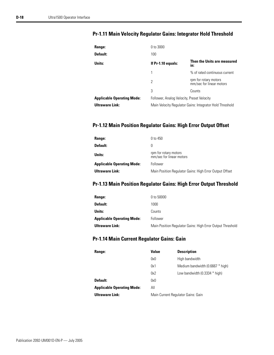 Rockwell Automation 2092-DAx Ultra1500 User Manual User Manual | Page 182 / 204