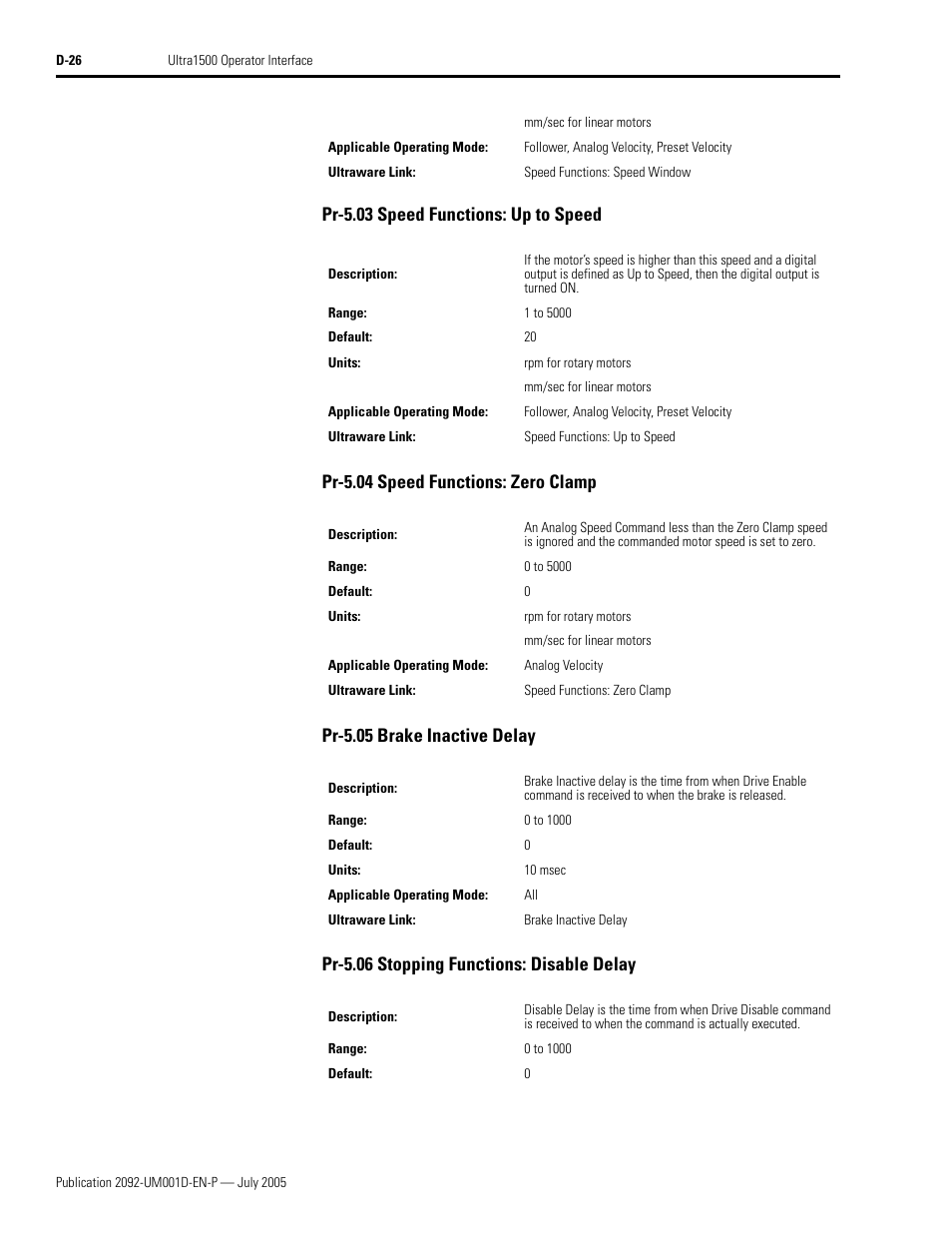 Rockwell Automation 2092-DAx Ultra1500 User Manual User Manual | Page 190 / 204