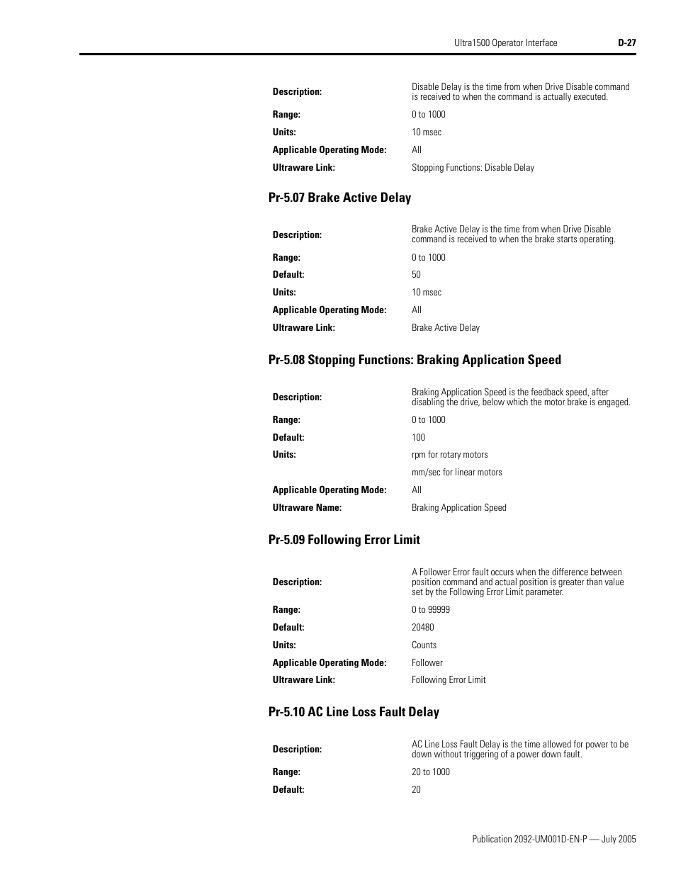 Rockwell Automation 2092-DAx Ultra1500 User Manual User Manual | Page 191 / 204
