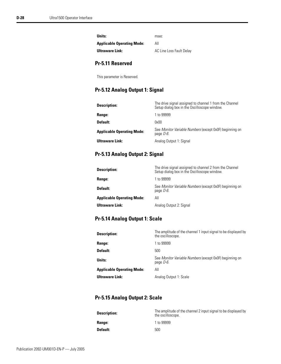 Rockwell Automation 2092-DAx Ultra1500 User Manual User Manual | Page 192 / 204