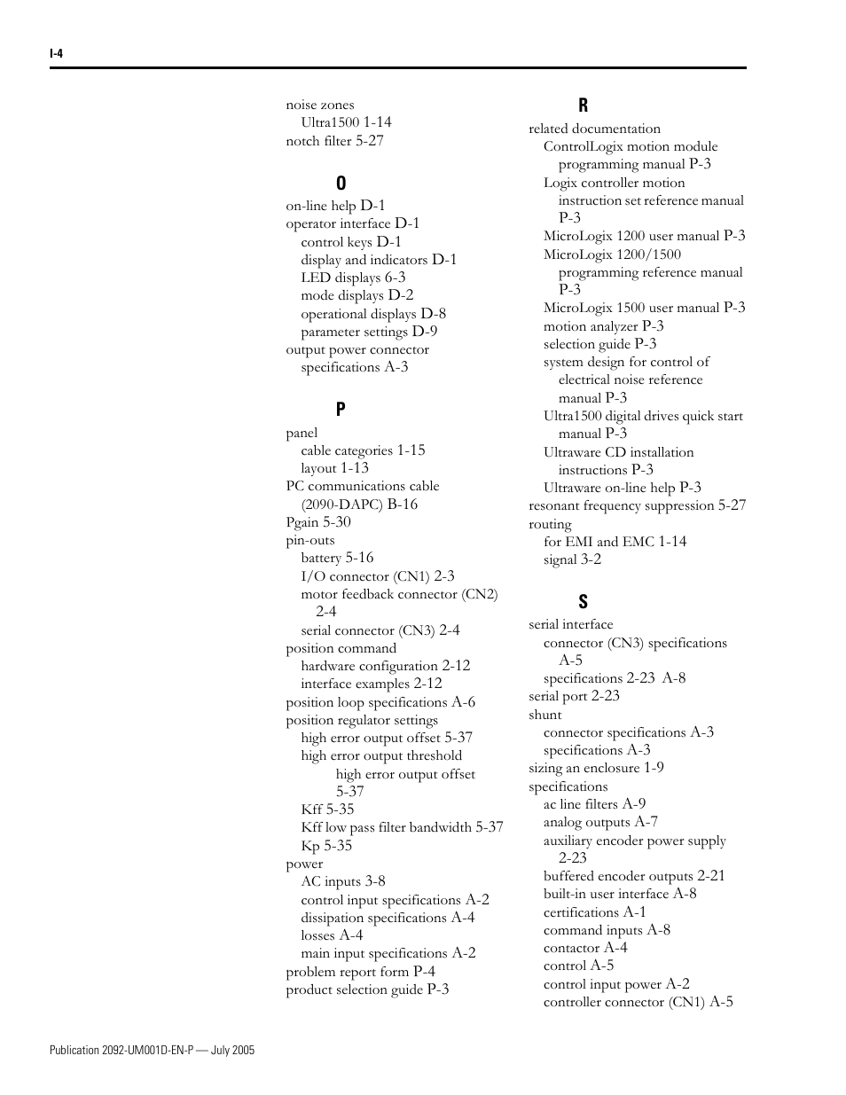 Rockwell Automation 2092-DAx Ultra1500 User Manual User Manual | Page 200 / 204