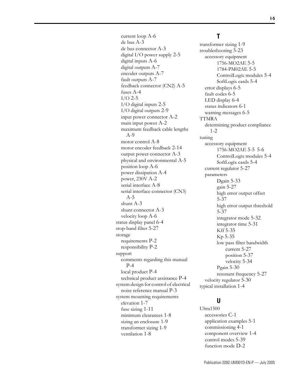 Rockwell Automation 2092-DAx Ultra1500 User Manual User Manual | Page 201 / 204