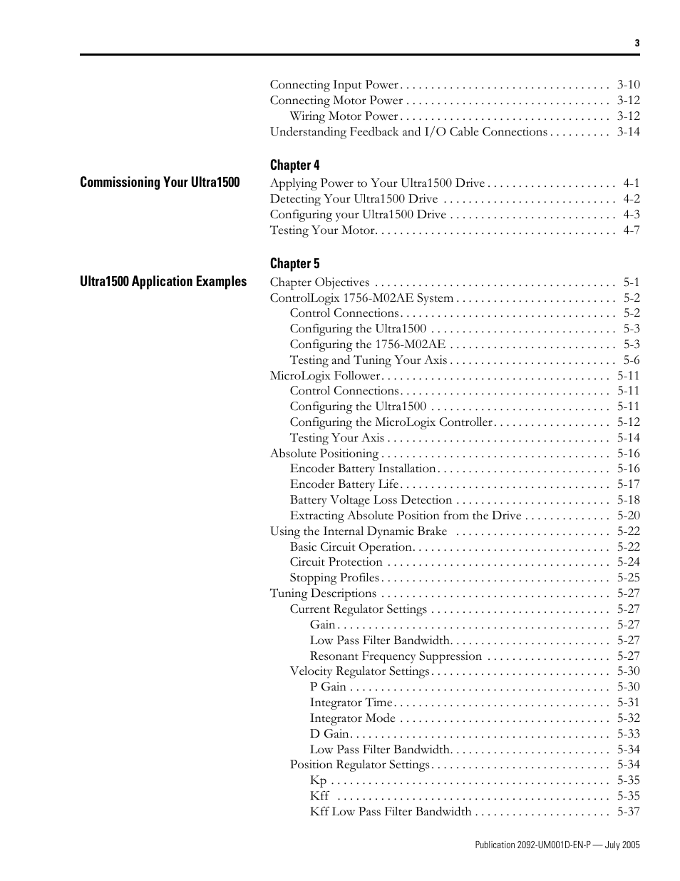 Rockwell Automation 2092-DAx Ultra1500 User Manual User Manual | Page 5 / 204