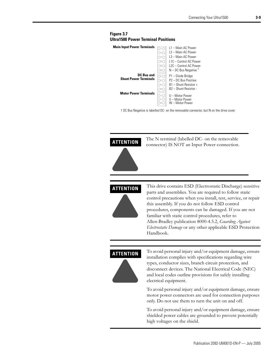 Rockwell Automation 2092-DAx Ultra1500 User Manual User Manual | Page 67 / 204