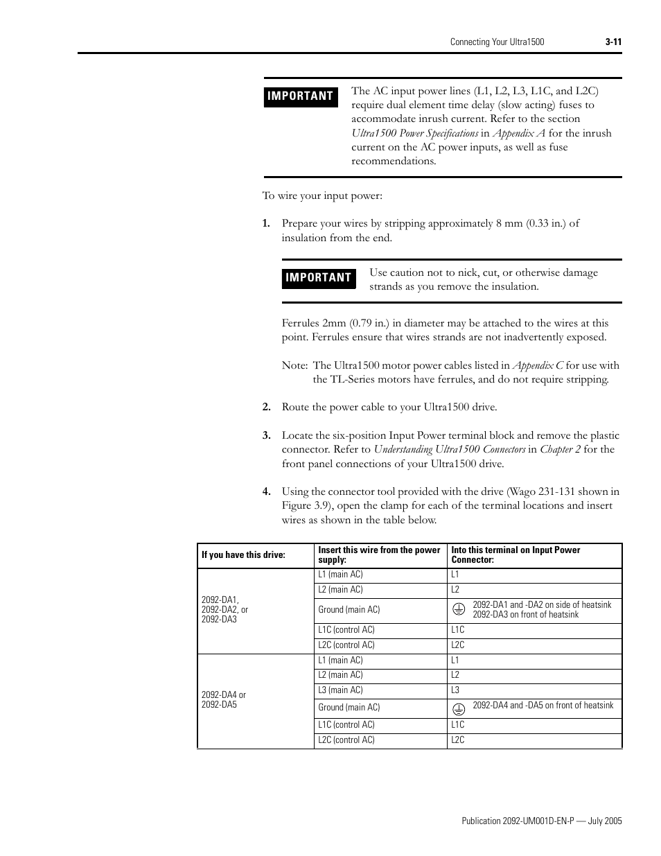 Rockwell Automation 2092-DAx Ultra1500 User Manual User Manual | Page 69 / 204