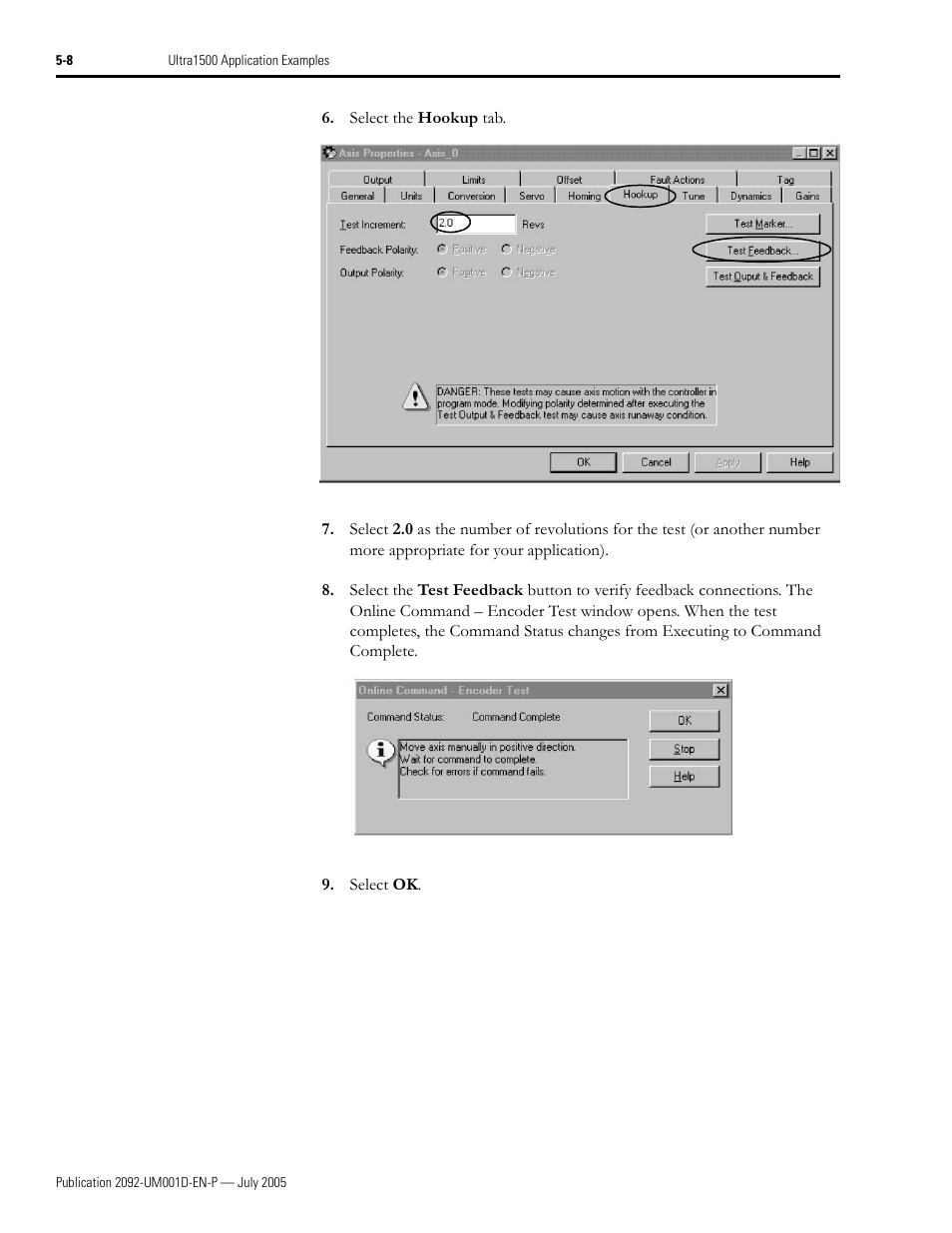 Rockwell Automation 2092-DAx Ultra1500 User Manual User Manual | Page 88 / 204