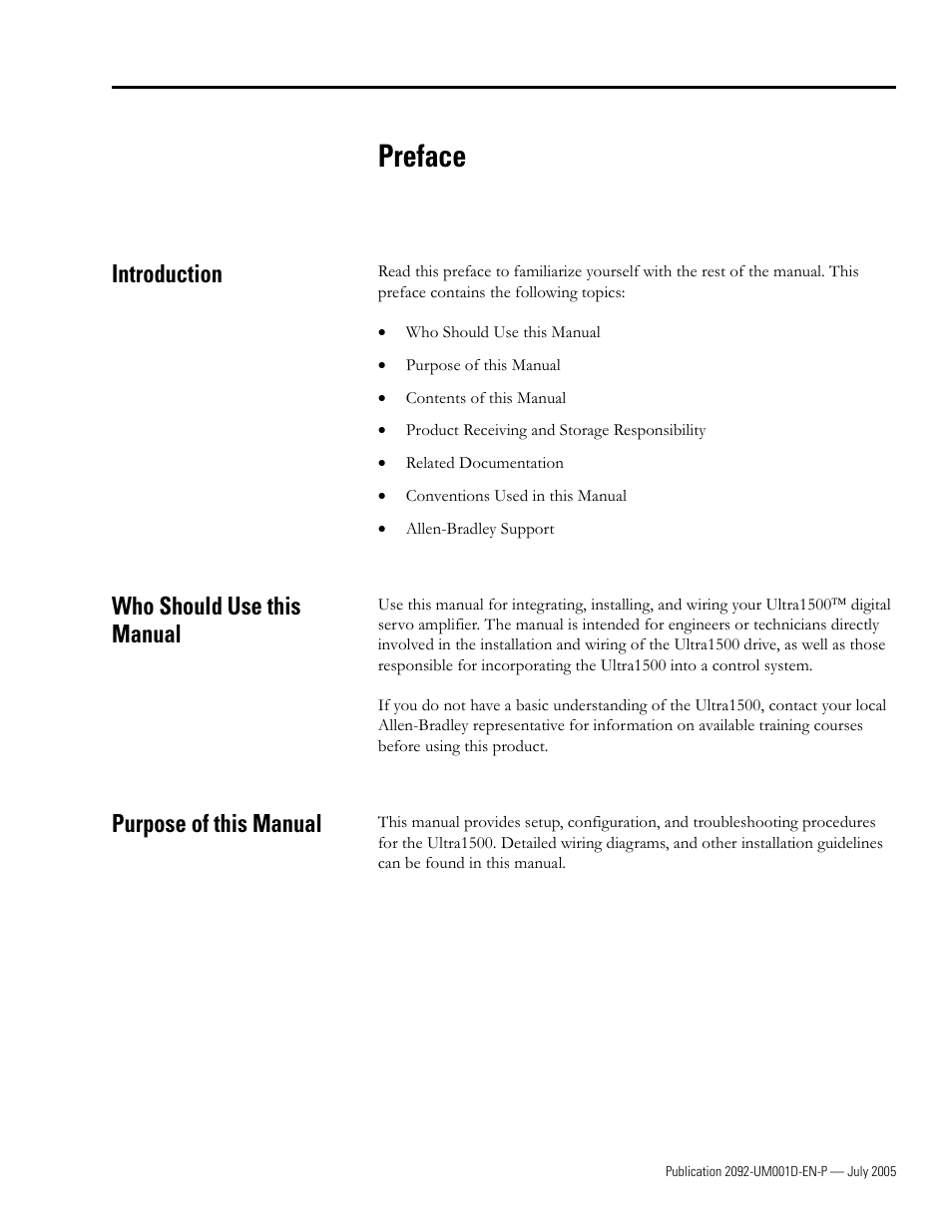 Rockwell Automation 2092-DAx Ultra1500 User Manual User Manual | Page 9 / 204