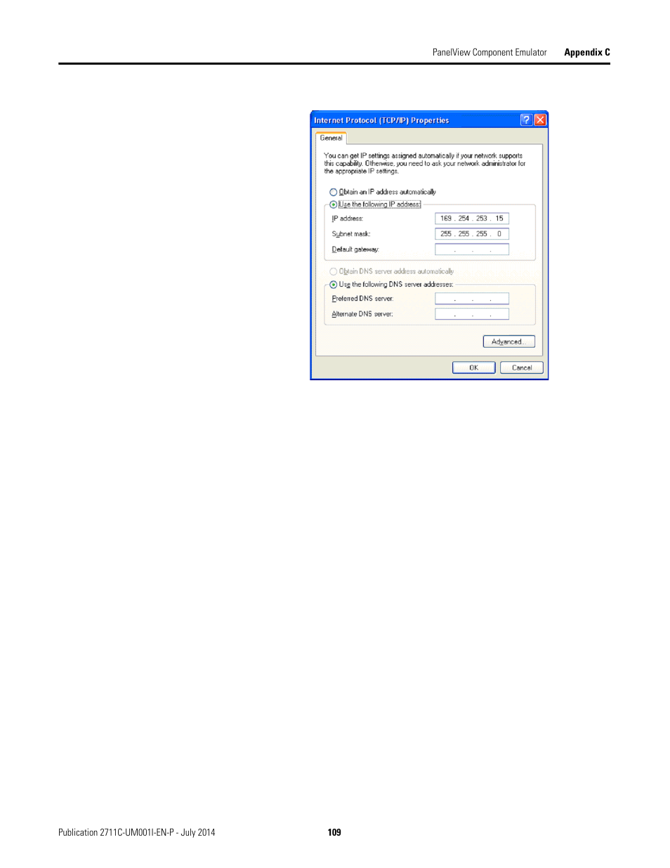 Rockwell Automation 2711C-xxxx PanelView Component HMI Terminals User Manual | Page 109 / 146