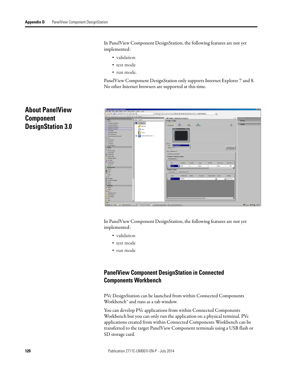 About panelview component designstation 3.0 | Rockwell Automation 2711C-xxxx PanelView Component HMI Terminals User Manual | Page 120 / 146